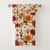 Herfst Bloemen Chrysanten Bad Handdoek (Insitu)