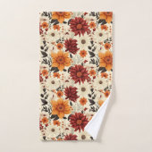 Herfst Bloemen Chrysanten Bad Handdoek (Handdoek)