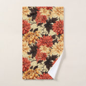 Herfst Bloemen Chrysanten Bad Handdoek (Handdoek)