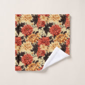 Herfst Bloemen Chrysanten Bad Handdoek (Wasdoekje)