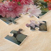 Herfst bloemen chrysanten puzzel 110 stuks. 20,3 x legpuzzel (Zijkant)