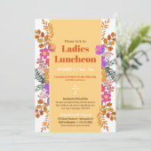 Herfst Bloemen Dames Kerk Luncheon In Kaart (Staand voorkant)