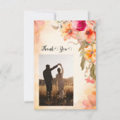 Herfst Bloemen Dank u kaarten (Voorkant)