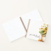 Herfst Bloemen "Dankbaarheid Journaal" Notitieboek (Binnen)