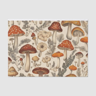  Herfst Bloemen Decoupage Paddenstoelen Tissuepapier