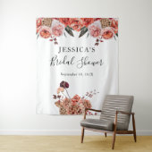 Herfst Bloemen Douche Achtergrond Fotocabine Wandkleed (In situ)