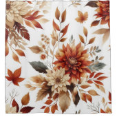 Herfst Bloemen Douchegordijn (Voorkant)