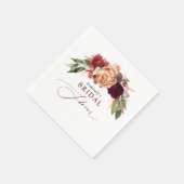 Herfst Bloemen Elegant Rustiek Vrijgezellenfeest Servet (Hoek)