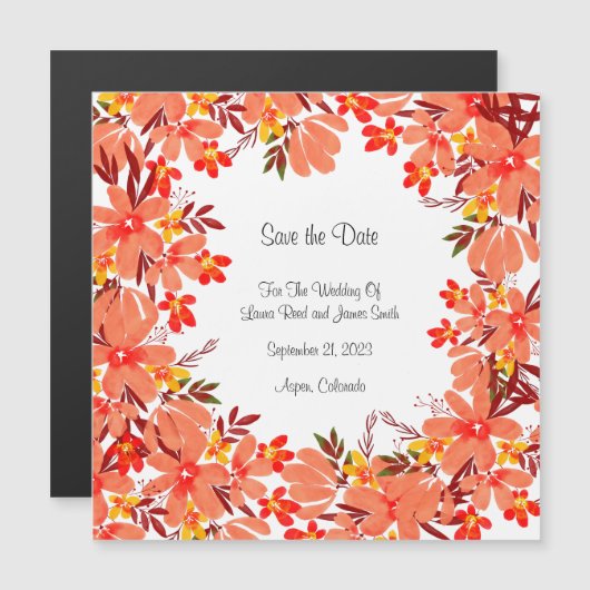 Herfst bloemen en afleidingen Opslaan Briefkaart d (Voorkant / Achterkant)