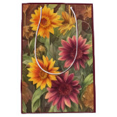  Herfst Bloemen en bladeren Herfstbloemen Medium Cadeauzakje (Voorkant)