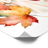 Herfst Bloemen En Laat Senior Vrienden Poster (Hoek)