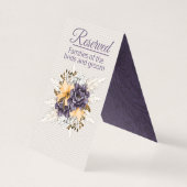 Herfst Bloemen en Pampas Grass Gereserveerde Bruil Kaart (Voorkant)