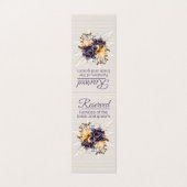 Herfst Bloemen en Pampas Grass Gereserveerde Bruil Kaart (Buitenkant ongevouwen)