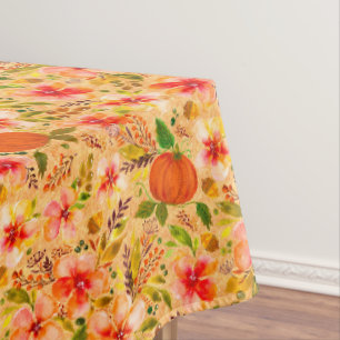 Herfst Bloemen en Pompoenen-Oogst Home Decor Tafelkleed