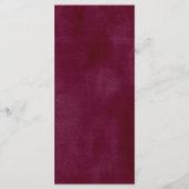 Herfst Bloemen en pompoenen waterverf menu (Achterkant)