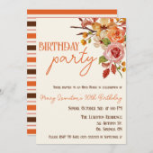 Herfst Bloemen, Fall Leaves, Twigs, Verjaardagsfee Kaart (Voorkant / Achterkant)