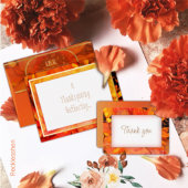 Herfst Bloemen Goud Folie Print RSVP