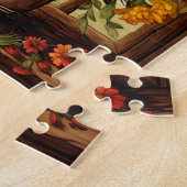 Herfst Bloemen Helenium Puzzel 110 stuks. 20,3 x 2 Legpuzzel (Zijkant)