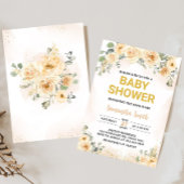 Herfst Bloemen Herfst Baby shower Uitnodiging