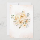 Herfst Bloemen Herfst Baby shower Uitnodiging (Achterkant)
