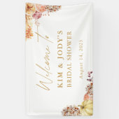 Herfst Bloemen Herfst In Liefde Vrijgezellenfeest  Spandoek (Verticaal)