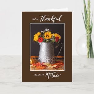 Herfst bloemen herfst laat Thanksgiving moeder Kaart