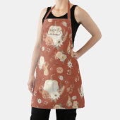 Herfst Bloemen Herfst Pompoen Foliage Waterverf Na Schort (Insitu)