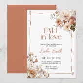 Herfst Bloemen Herfst Rust Vrijgezellenfeest Kaart (Voorkant / Achterkant)