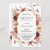 Herfst Bloemen Herfst Verjaardagsfeest Kaart (Voorkant / Achterkant)