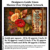 Herfst Bloemen & Herinneringen Bord DQ2F decoupage Tissuepapier