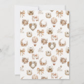 Herfst Bloemen Hete Luchtballon Baby shower Kaart (Achterkant)