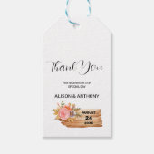 Herfst Bloemen & Hout Teken Cadeaulabel (Voorkant)