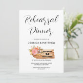 Herfst Bloemen & Hout Tekenrepetitie Kaart (Staand voorkant)