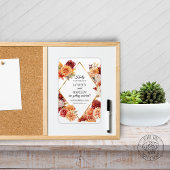Herfst Bloemen Huwelijk Save the Date Magnet Magneet