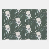 Herfst Bloemen Inpakpapier Vlak Vel Set van 3 (Voorkant 3)