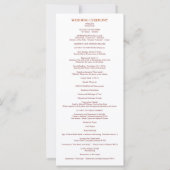 Herfst Bloemen Katholiek Huwelijksprogramma met mi (Achterkant)