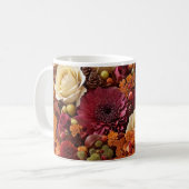Herfst Bloemen Koffie Mok (Voorkant links)