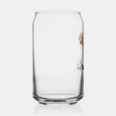 Herfst Bloemen Koffieboeken Regenachtige Dagen Kan Blikvorm Glas (Voorkant)