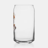 Herfst Bloemen Koffieboeken Regenachtige Dagen Kan Blikvorm Glas (Achterkant)