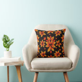 Herfst Bloemen Kussen - Warm Leaf Design (Stoel)