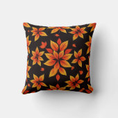 Herfst Bloemen Kussen - Warm Leaf Design (Achterkant)