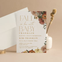 Herfst Bloemen Liefde Baby Shower