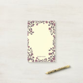 Herfst Bloemen Lijst CUSTOM NAAM Notitieblok Post-it® Notes (Op bureau)