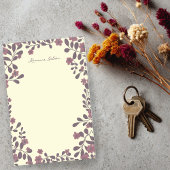  Herfst Bloemen Lijst CUSTOM NAAM Notitieblok Post-it® Notes
