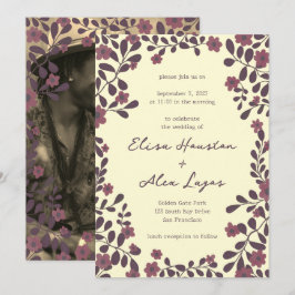 Herfst Bloemen Lijst Sweet Boho Casual FOTO Bruilo Kaart