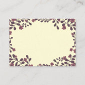 Herfst Bloemen Lijst Sweet Boho Flowers Custom Plaatskaartje (Achterkant)