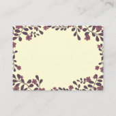 Herfst Bloemen Lijst Sweet Boho Flowers Custom Plaatskaartje (Voorkant)