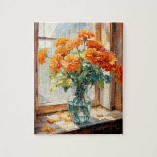 Herfst Bloemen Marigold Puzzel 110 Stks. 20,3 x 25