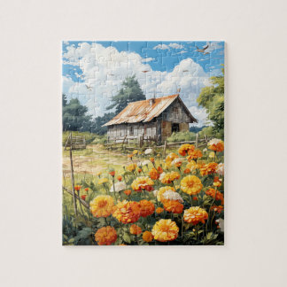 Herfst Bloemen Marigold Puzzel 110 Stks. 20,3 x 25