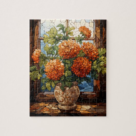 Herfst Bloemen Marigold Puzzel 110 Stks. 20,3 x 25 (Verticaal)